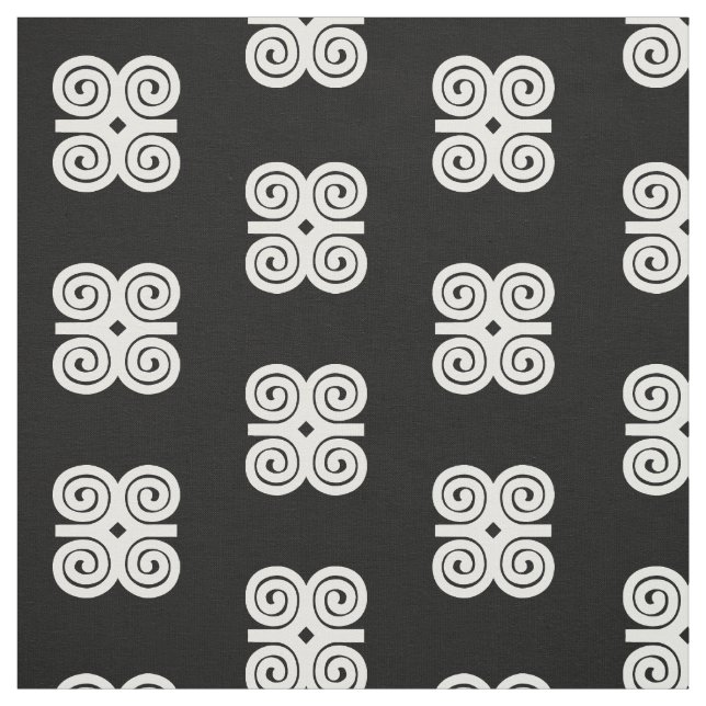 Tissu Symbole blanc de Dwennimmen Strength|Humility (Échantillon)