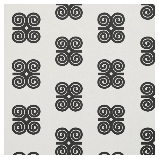 Tissu Symbole d'Adinkra d'humilité de la force | de (Échantillon)