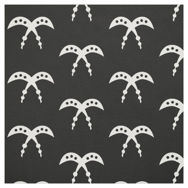 Tissu Symbole d'AKOFENA | Adinkra du courage et de la (Échantillon)