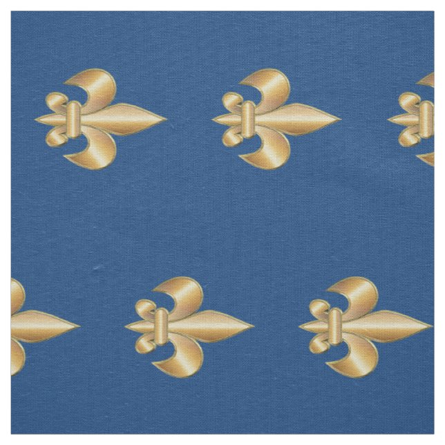 Tissu Symbole de Fleur de Lis (Échantillon)