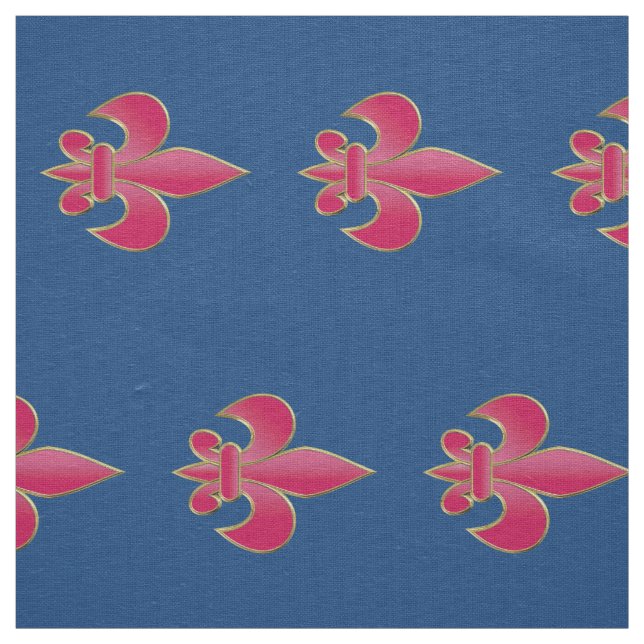 Tissu Symbole de Fleur de Lis (Échantillon)