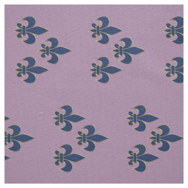 Tissu Symbole de Fleur de Lis (Échantillon)