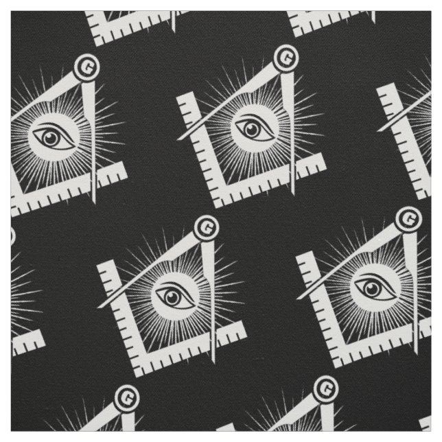 Tissu symbole de la franc-maçonnerie (Échantillon)