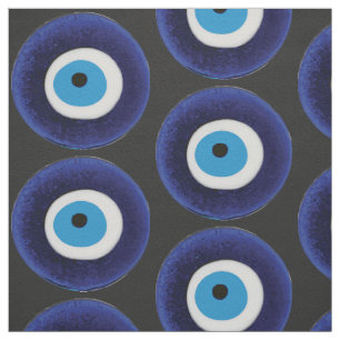 Tissu Symbole de la perle bleue Amulet de la protection