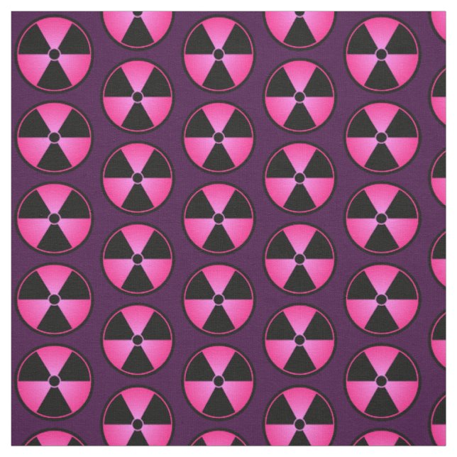 Tissu Symbole de rayonnement rose (Échantillon)