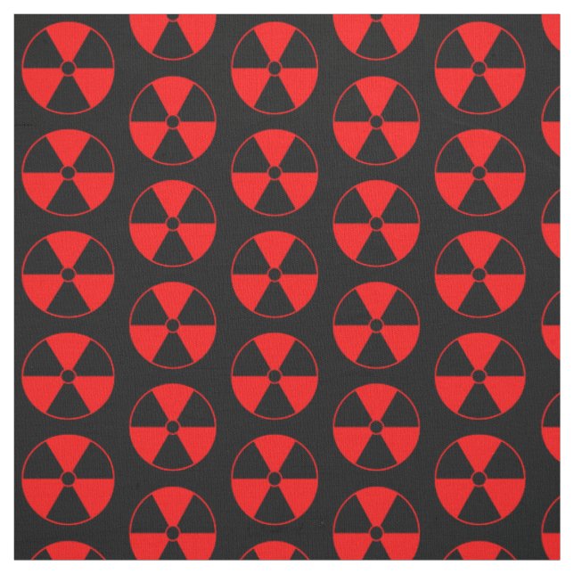 Tissu Symbole de rayonnement rouge (Échantillon)