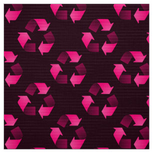 Tissu Symbole de réutilisation rouge