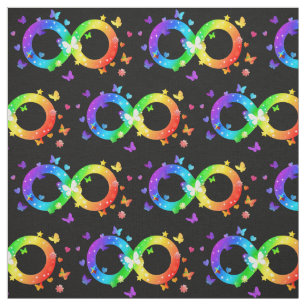 Tissu Symbole d'infini de la fierté autistique
