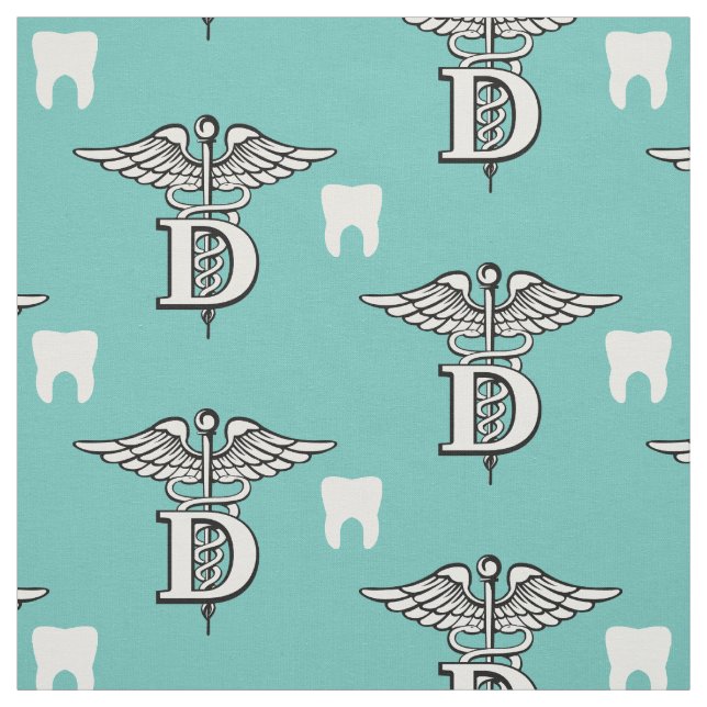 Tissu Symbole et dent de dentiste (Échantillon)