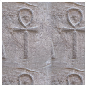 Tissu Symbole hiéroglyphique d'Ankh d'Egyptien de la vi