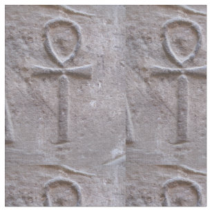 Tissu Symbole hiéroglyphique d'Ankh d'Egyptien de la vie