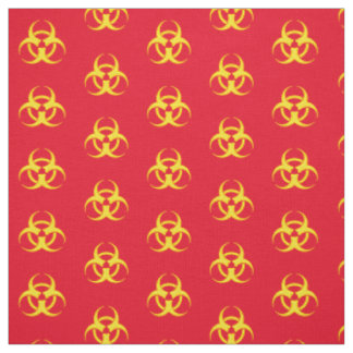 Tissu Symbole jaune du risque biologique