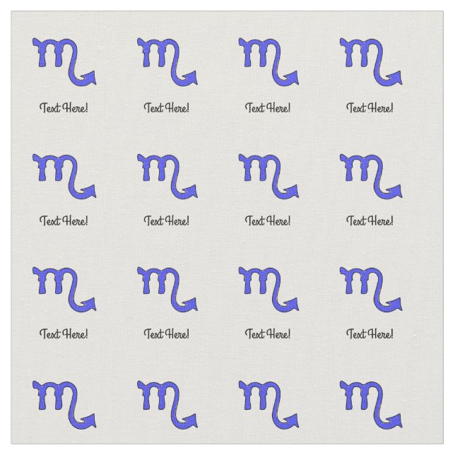 Tissu Symbole Scorpio (Fermer)