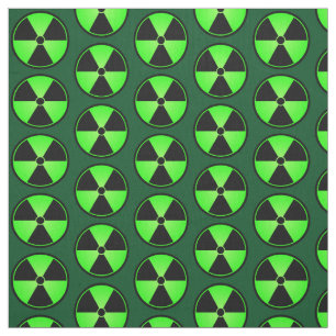 Tissu Symbole vert de rayonnement
