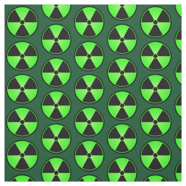 Tissu Symbole vert de rayonnement (Échantillon)