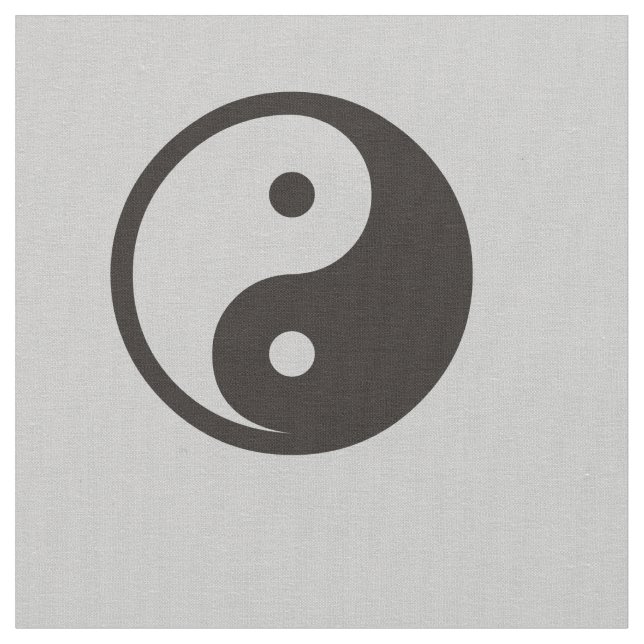 Tissu Symbole Yin Yang - tatouage solide (Fermer)