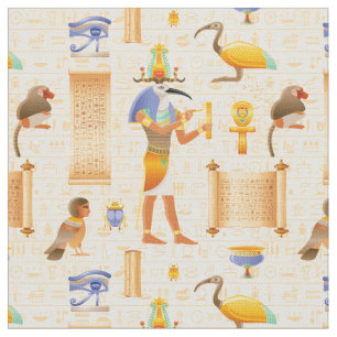 Tissu Symboles de l'Égypte antique