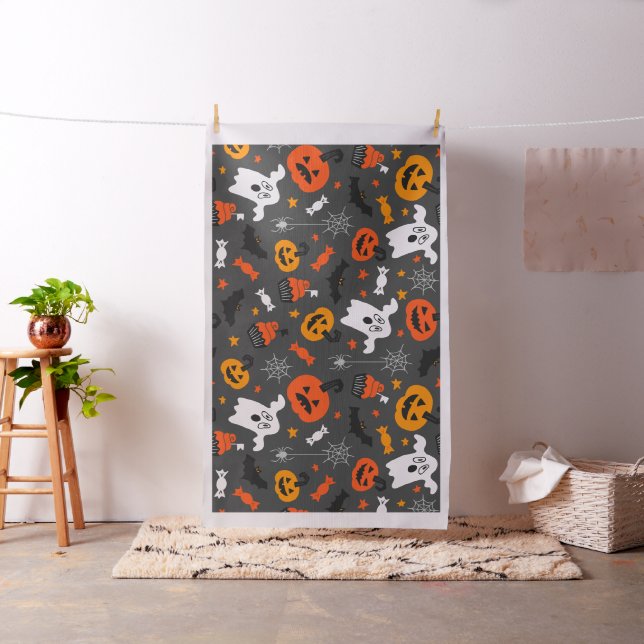 Tissu Symboles d'Halloween motif (In Situ)