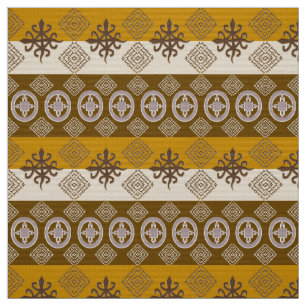 Tissu Symboles ethniques d'Adinkra d'Africain