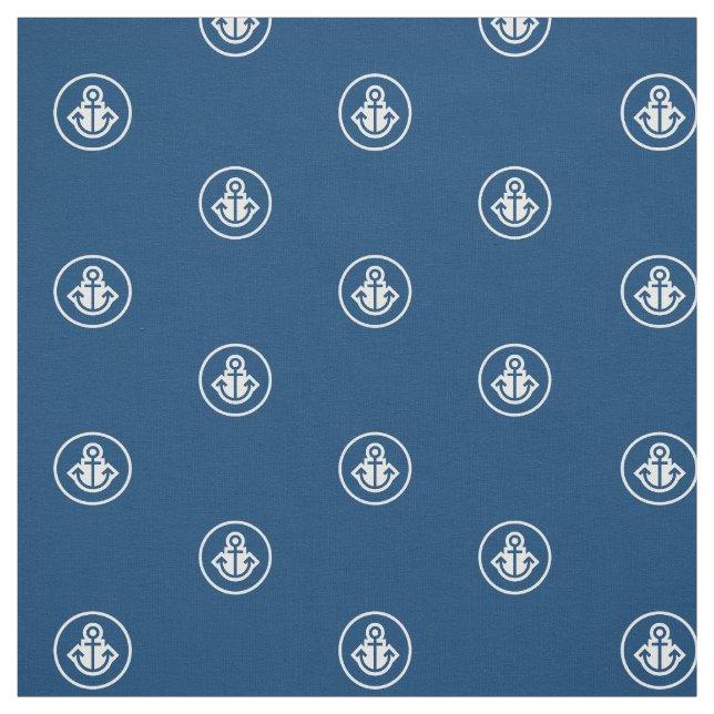 Tissu Symboles simples - ANCRE + vos idées (Échantillon)