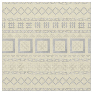 Tissu Symboles traditionnels lettons sur la toile de bou