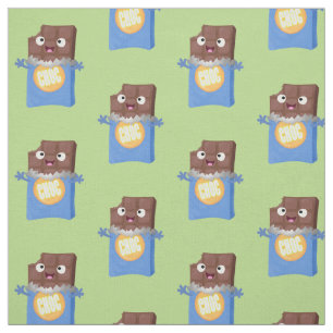 Tissu Sympa chocolat chocolat bonbon bar personnage de d