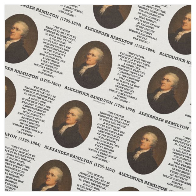 Tissu Système de Hamilton ne pas être parfait une bonne (Échantillon)