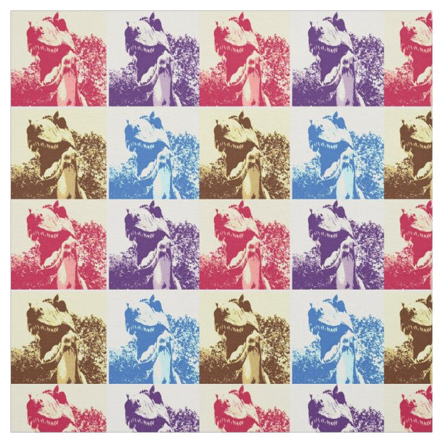 Tissu T-Rex Pop Art (Échantillon)