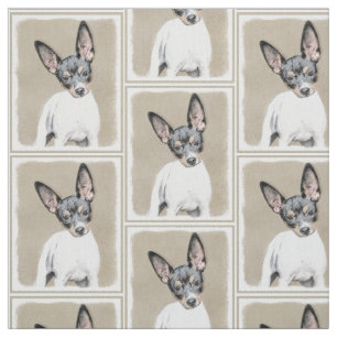 Tissu Tableau Rat Terrier - Cute Original Chien Art