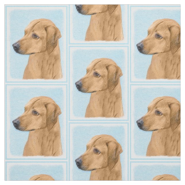 Tissu Tableau Rhodesian Ridgeback - Art Chien original (Échantillon)