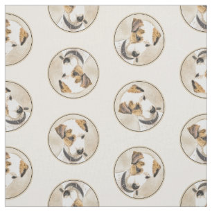 Tissu Tableau Terrier Russell Jack Parson Chien de Compa