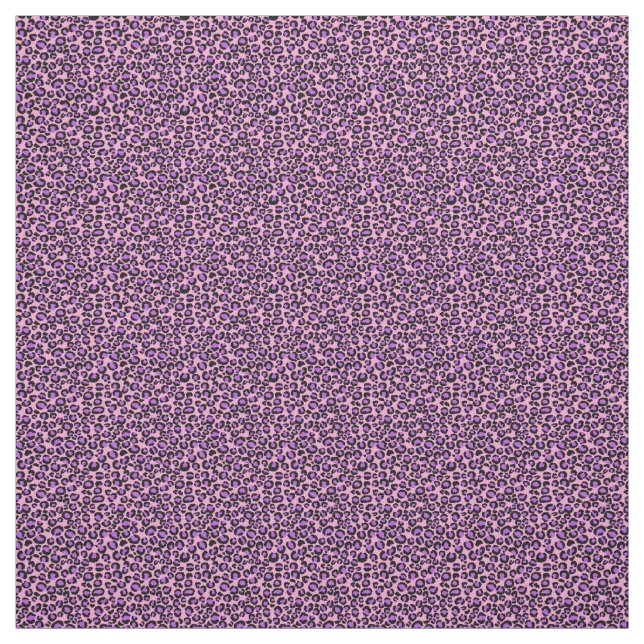 Tissu Taches de guépard rose et pourpre (Échantillon)