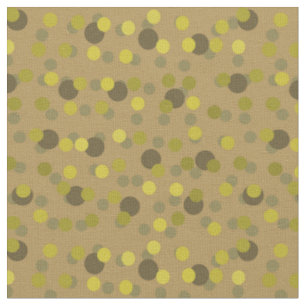 Tissu Taches olive, marron. jaune et beige