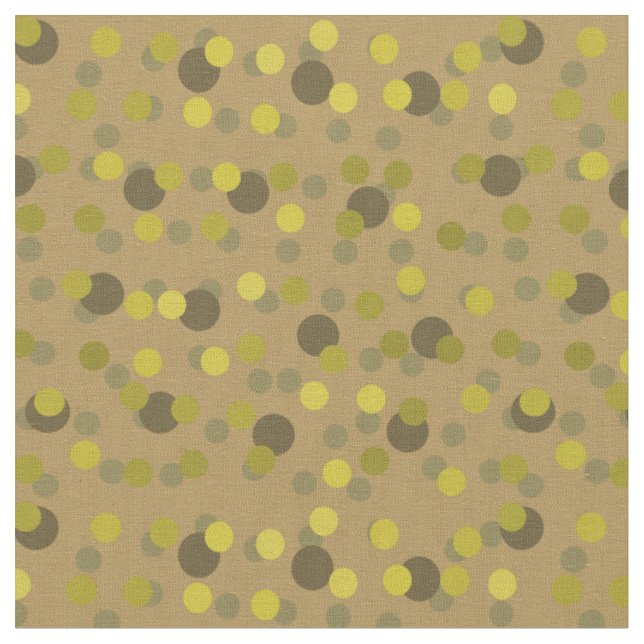 Tissu Taches olive, marron. jaune et beige (Fermer)
