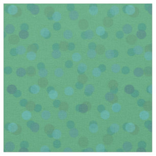 Tissu Taches vertes et bleues à pois