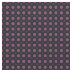 Tissu Taches violettes sur fond noir