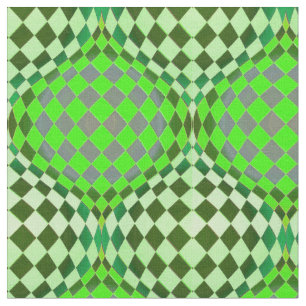 Tissu Taffi Op Art Green
