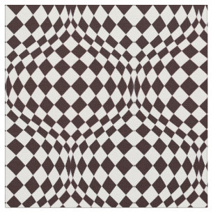Tissu Taffi Op Art noir et blanc