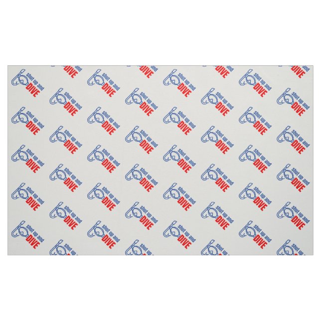 Tissu Tais-toi et plonge (Fat Quarter)