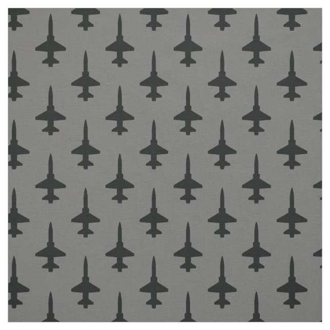 Tissu Talon noir T-38 sur gris (Échantillon)