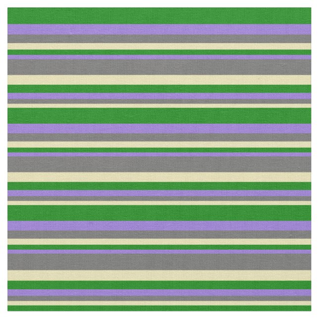 Tissu Tan, Dim Grey, Purple et Motif vert (Fermer)