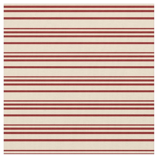 Tissu Tan et Maroon Motif (Fermer)