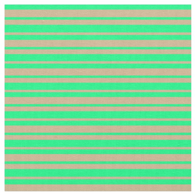 Tissu Tan et Motif de couleur verte (Fermer)