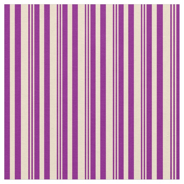 Tissu Tan et Motif de couleur violet (Fermer)