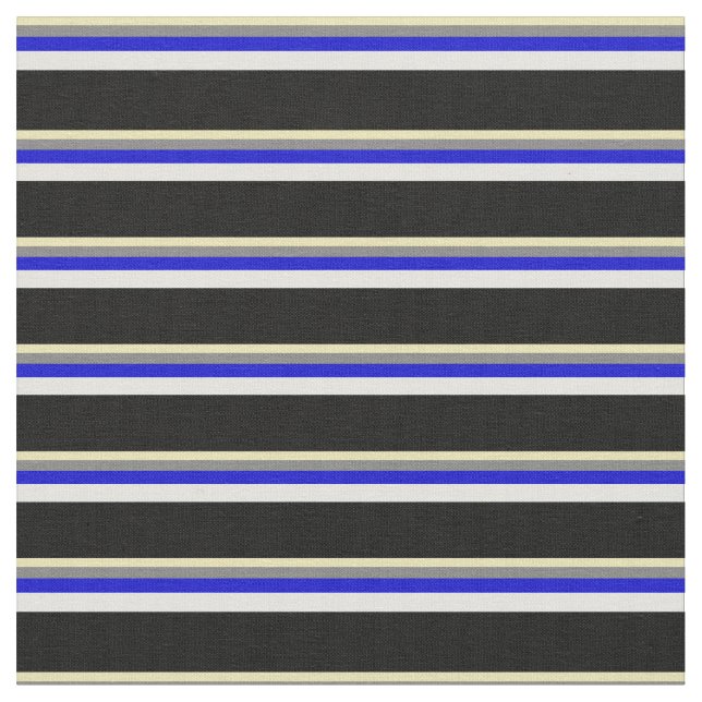 Tissu Tan, gris, bleu, cyan clair et noir (Fermer)
