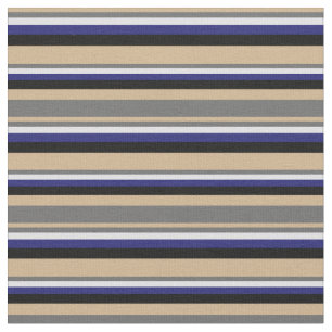 Tissu Tan, Gris Dim, Lavande, Bleu Minuit et Noir