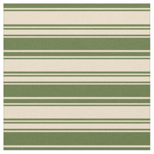 Tissu Tan & Olive foncé Vert coloré Motif
