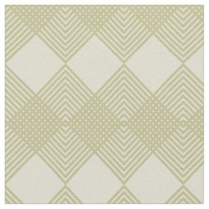 Tissu Tan Taupe Diamonds Circuit Motif de carreaux