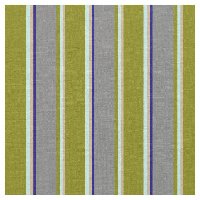 Tissu Tan, Turquoise, Vert, Gris et Bleu (Fermer)