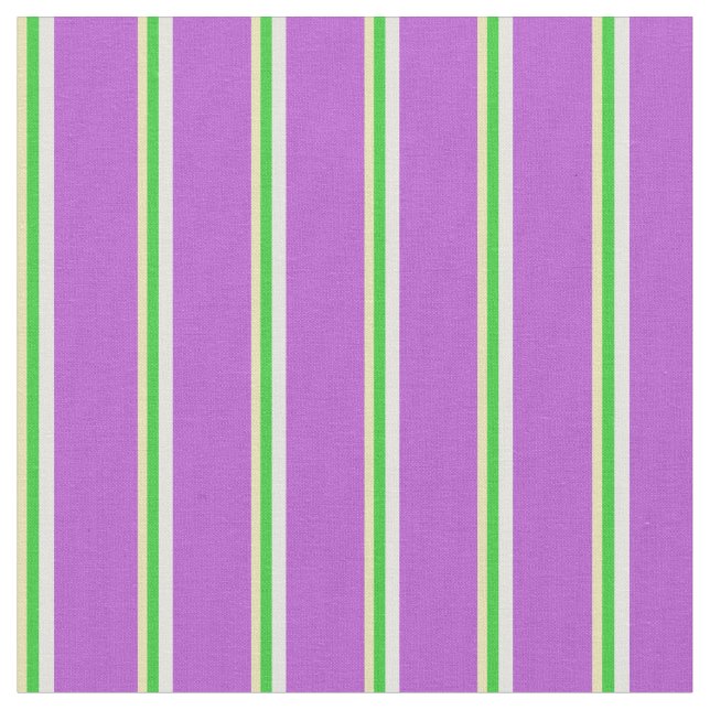 Tissu Tan, Vert citron vert, Cyan clair & Orchidée coule (Fermer)